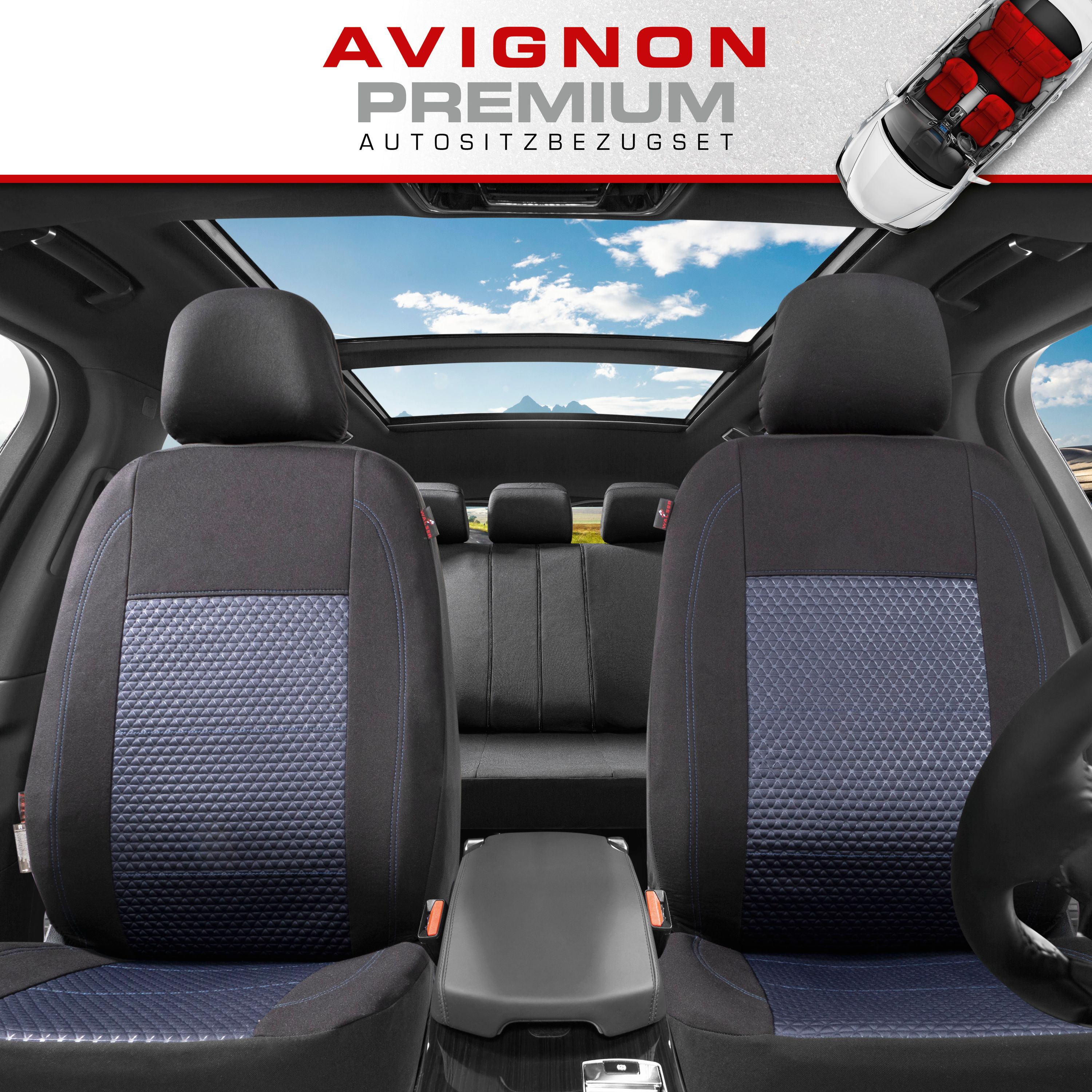 Autositzbezug Avigon  Detailansicht