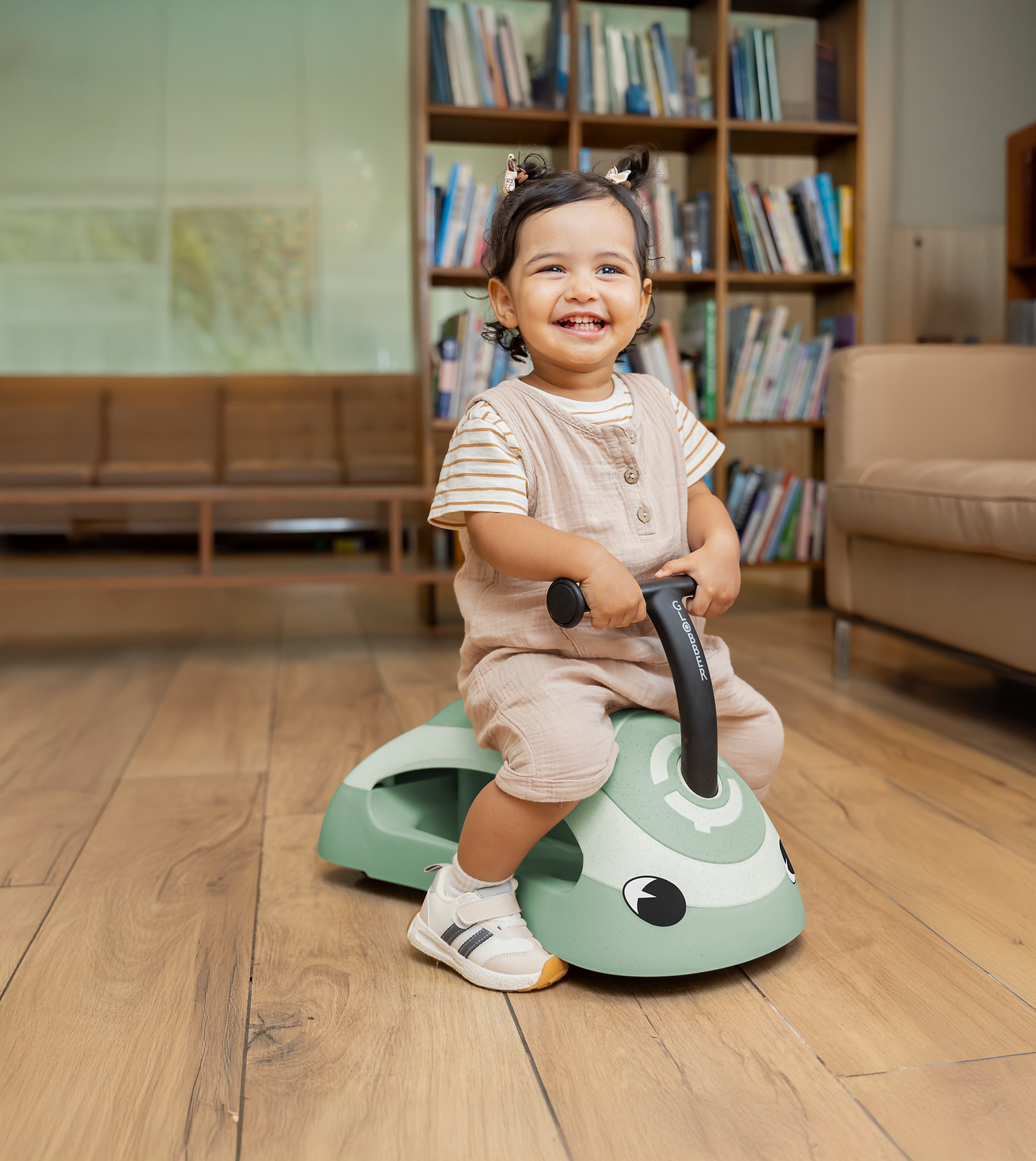 Kleinkind-Roller, Rutscher, Spielzeugroller, Grüner Roller, Innenraum-Spielzeug