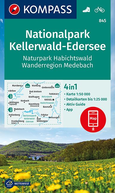 9783991212379 Cover, Kompass Wanderkarte Nationalpark Kellerwald