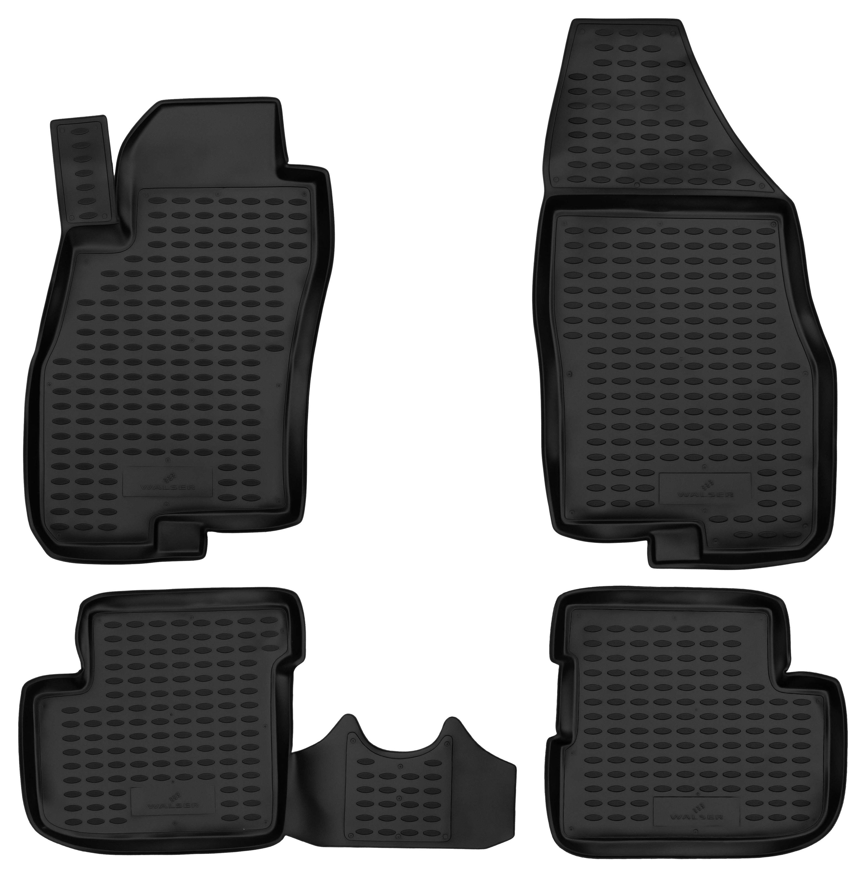 Fußmatten, Gummimatten XTR für Fiat Grande Punto, Fiat Punto, schwarz