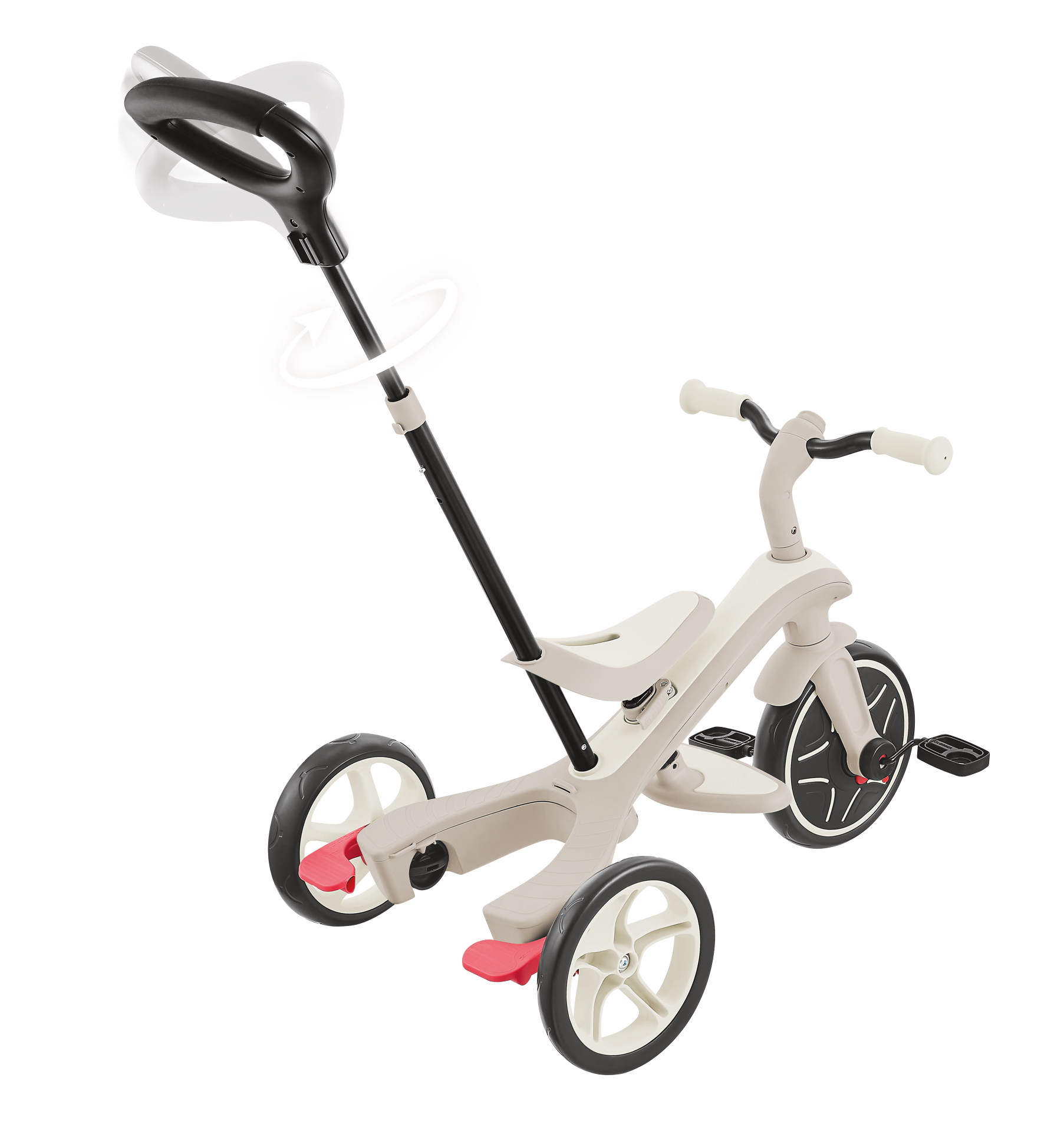 Transport, Fahrzeug, Kinderroller, Dreirad, Beige, Rad