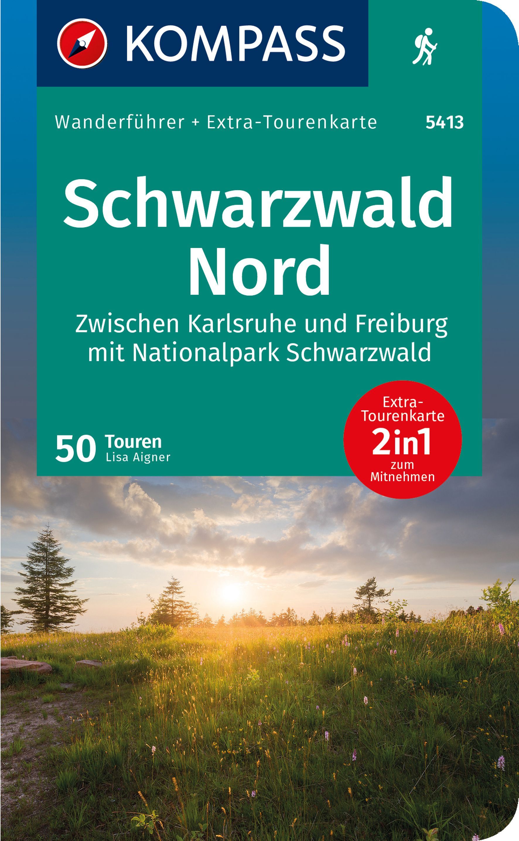 9783991218463 Cover Kompass Wanderführer Schwarzwald Nord