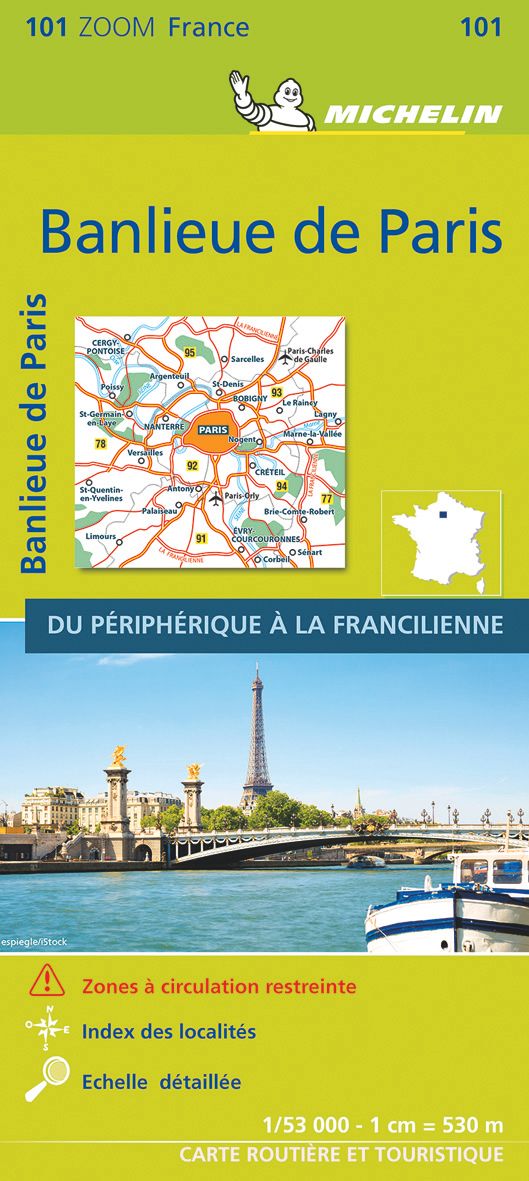 9782067249868 Cover Michelin Straßenkarte Vororte von Paris