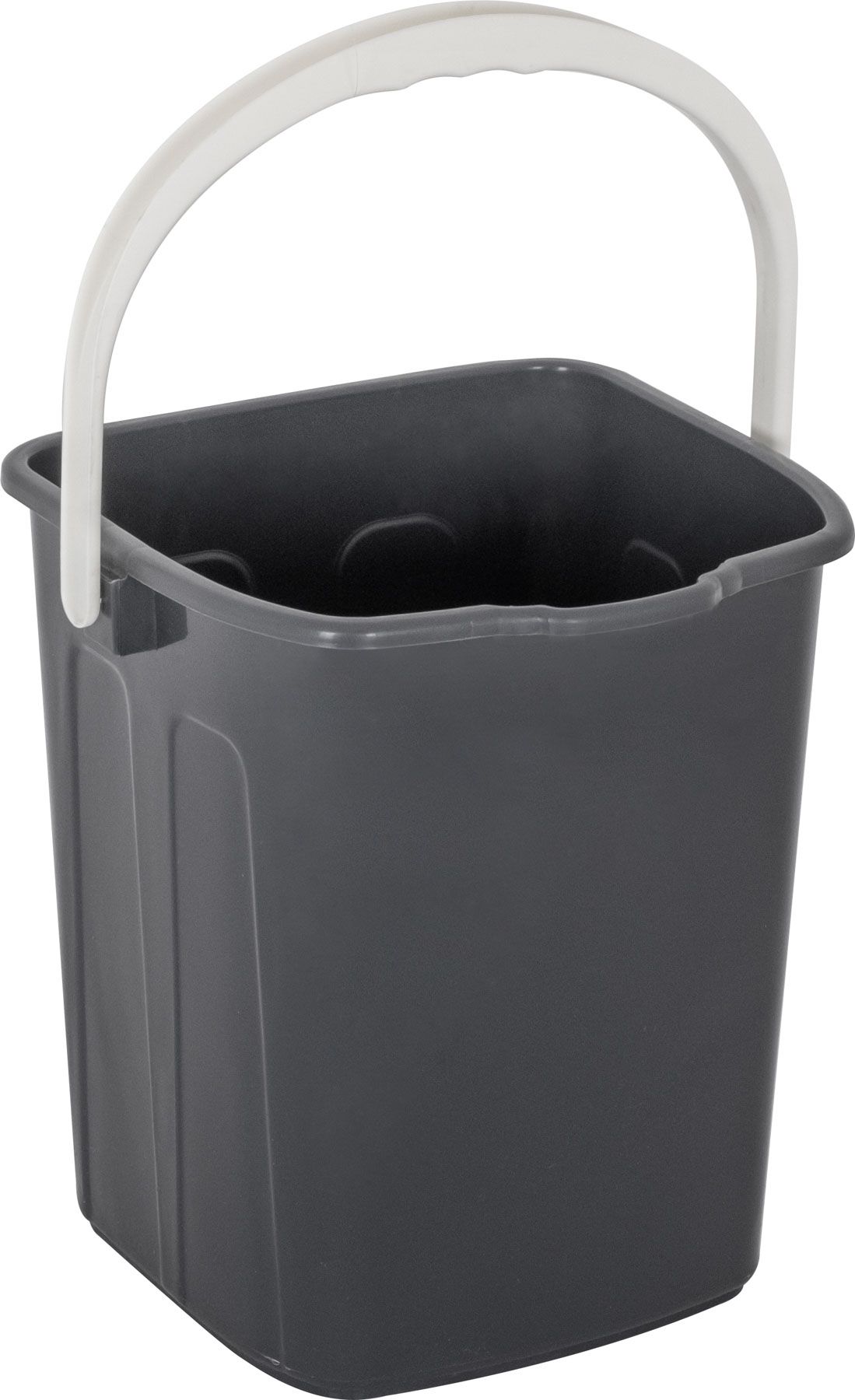 995778013 Brunner Eimertoilette Optipot. Grau Schwarz mit Weißem Sitz. Ohne Sitz und Deckel zum Wegtragen