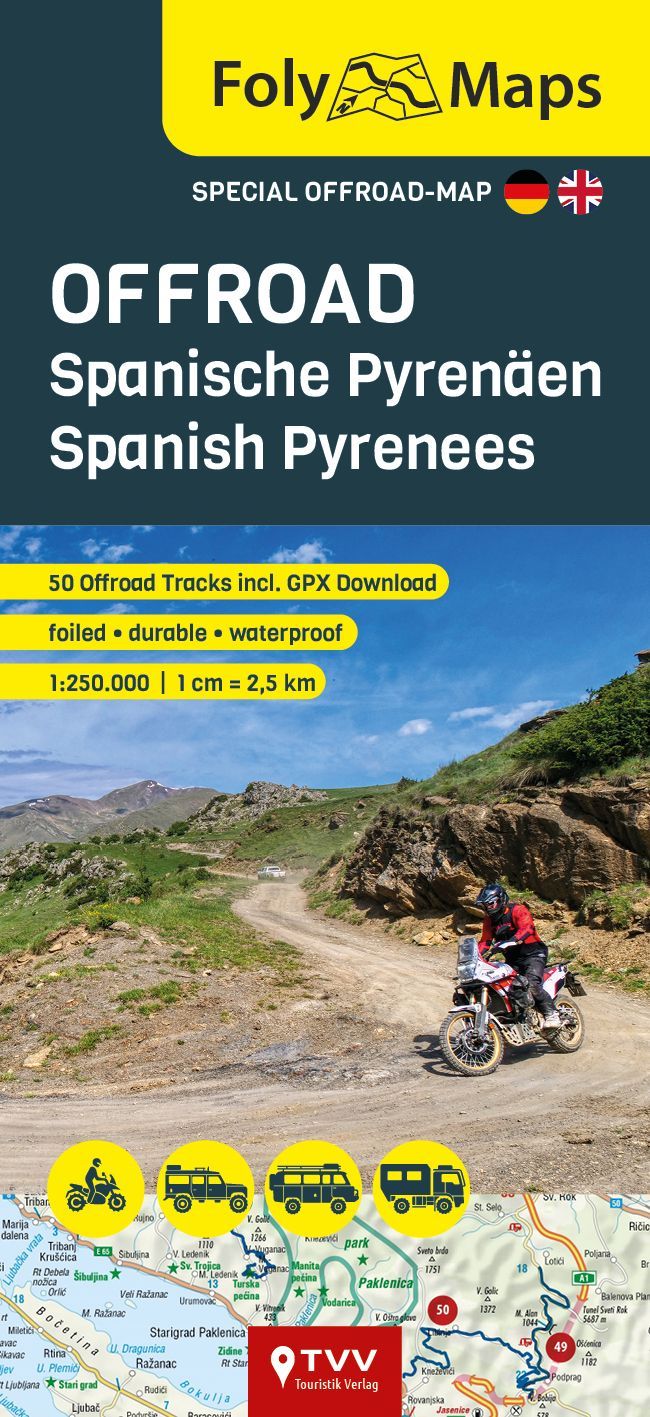 motorrad, offroad, spanische pyrenäen, kartografisch, maps