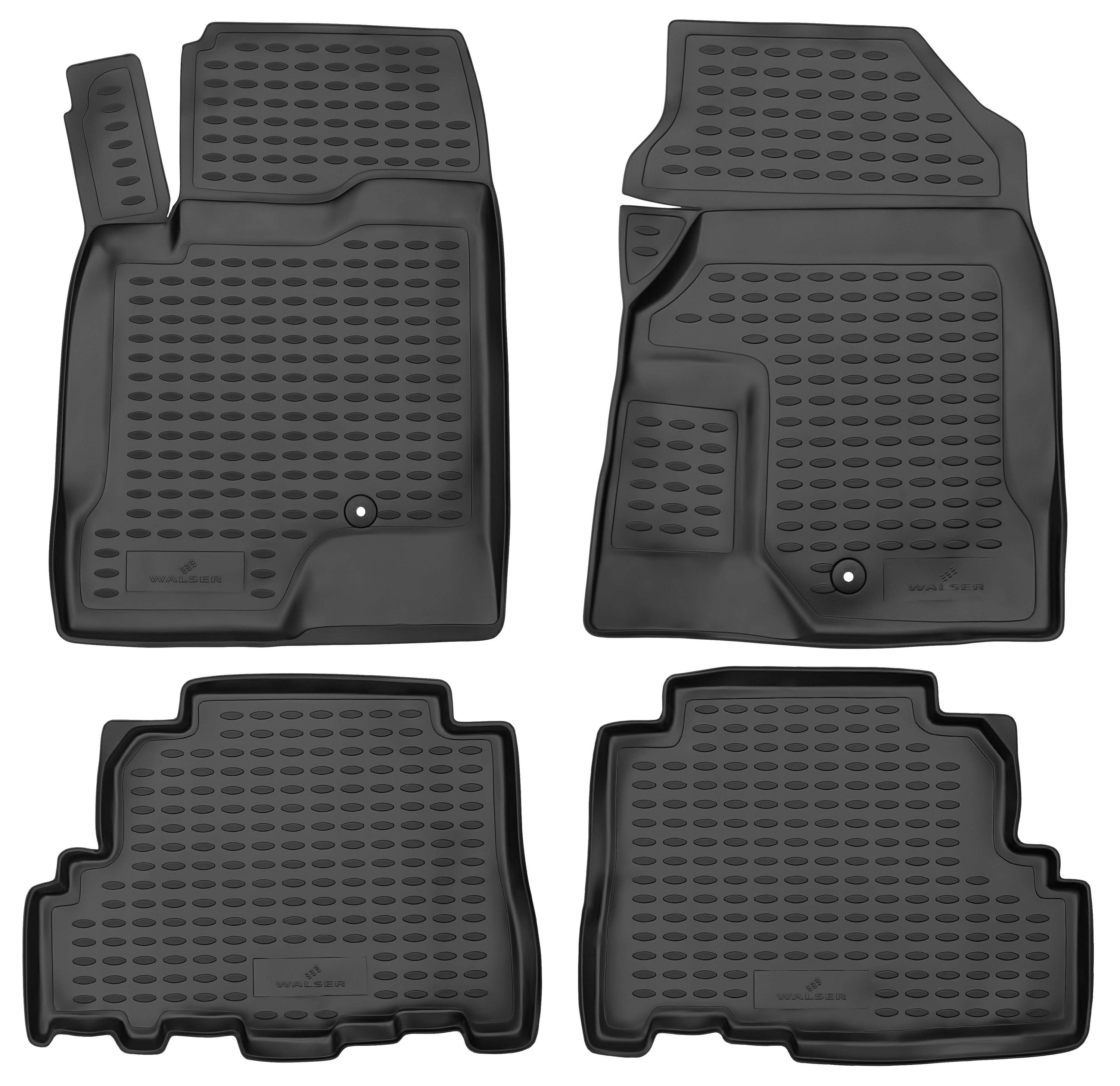 Fußmatte, Gummimatten XTR für Opel Antara, schwarz