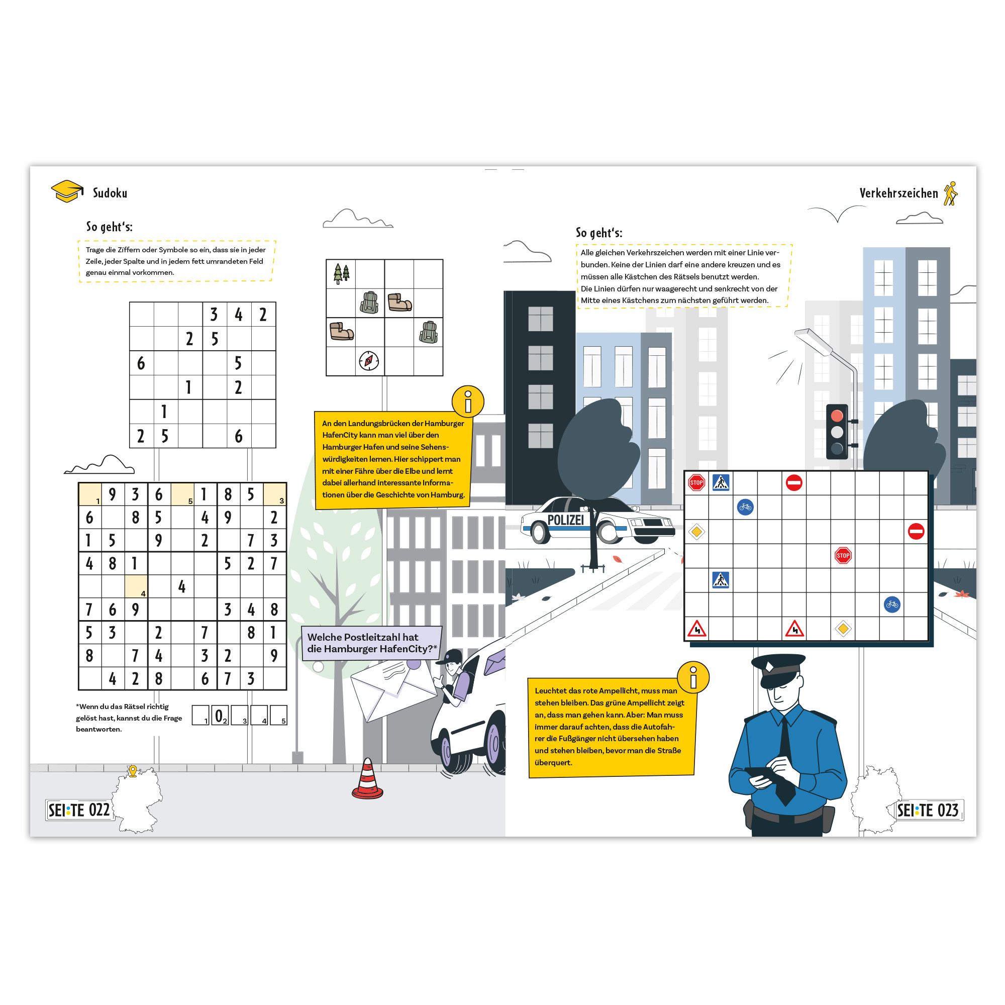 Einblick in ein Rätsel des ADAC Rätselbuches