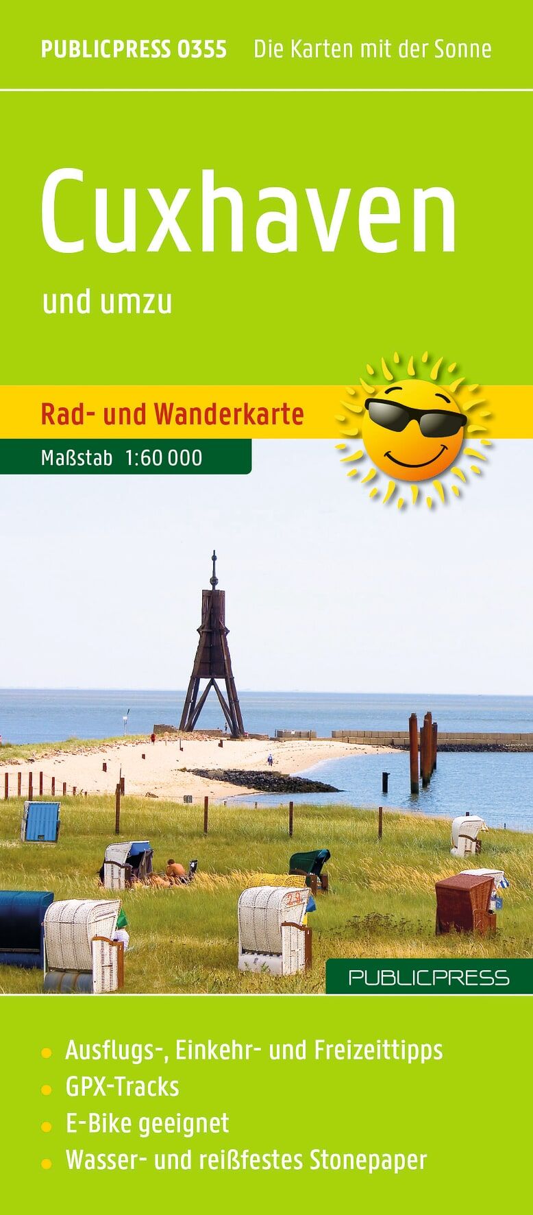 Publicpress Rad- und Wanderkarte Cuxhaven und umzu