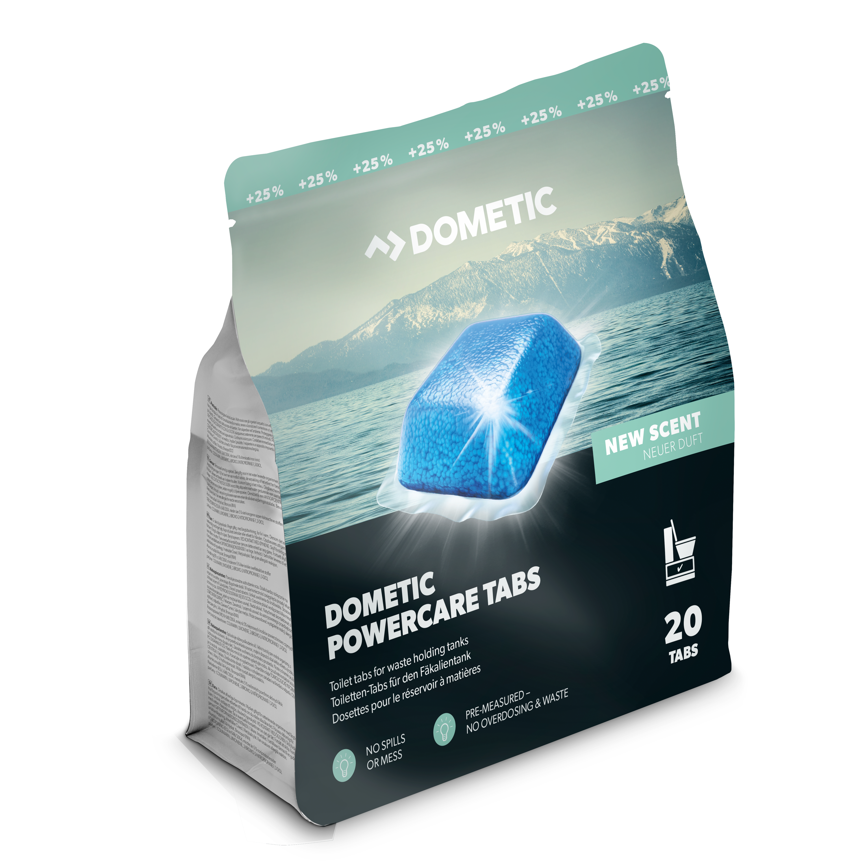 pc-tabs-20-beutel-9620006733-p400 Verpackung, Tabs, Schwarz, türkis, Blaue Reinigungstablette