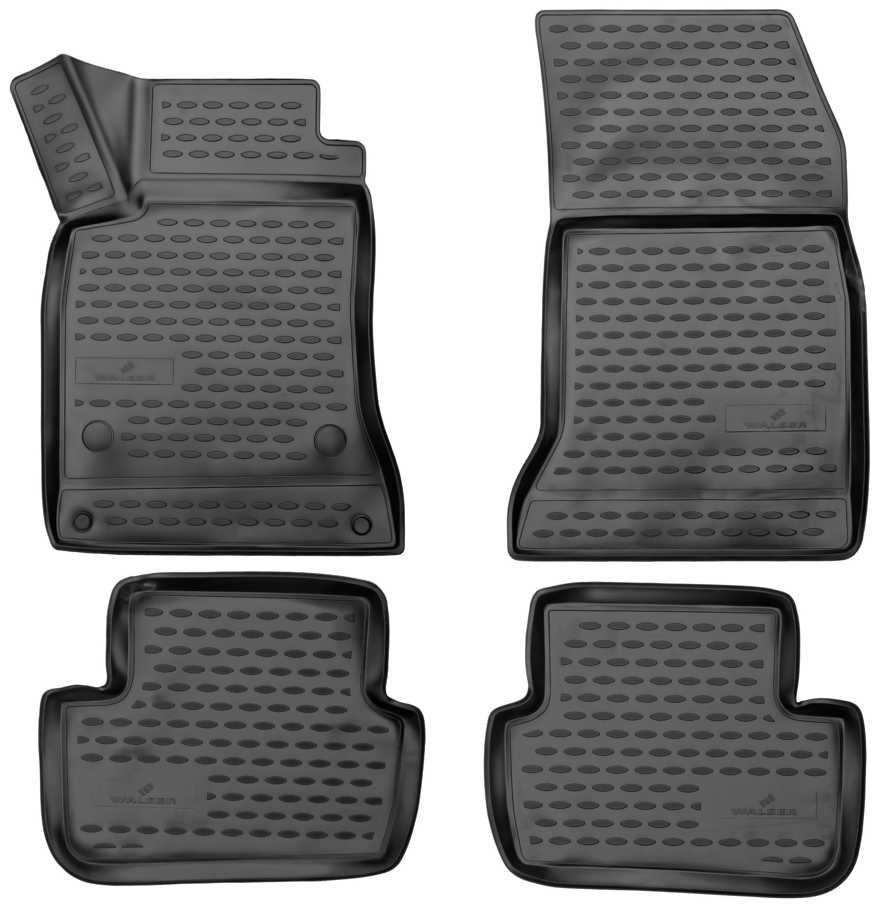 Gummomatten, Fußmatten XTR für Mercedes-Benz A-Klasse, schwarz