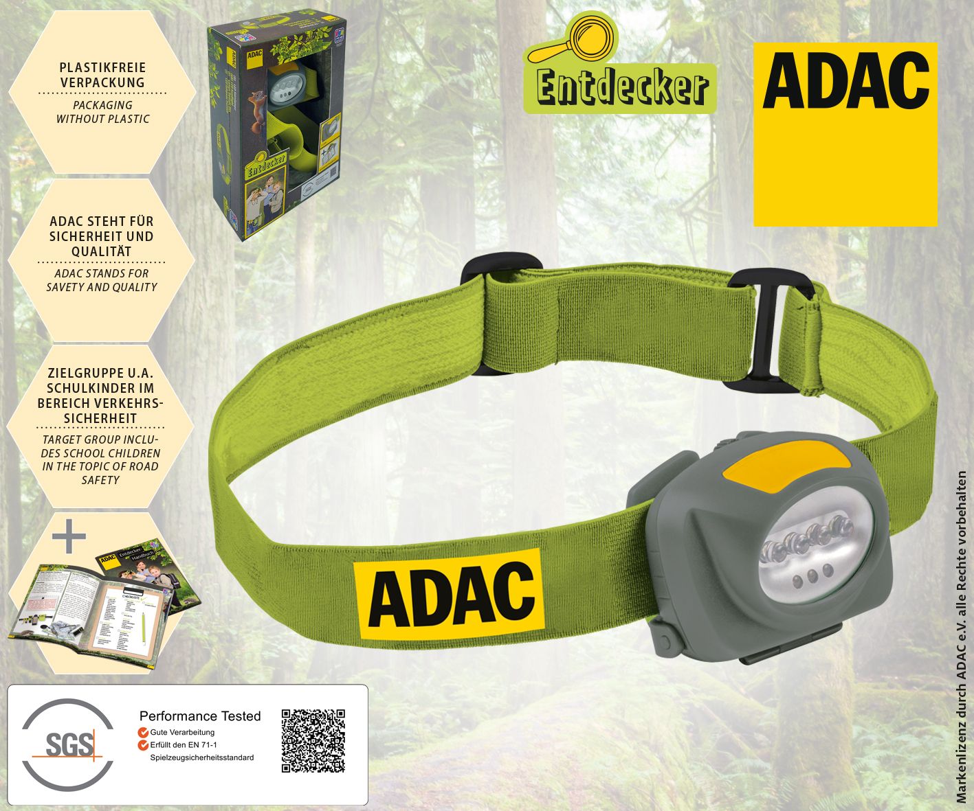 ADAC LED Stirnlampe Zubehor