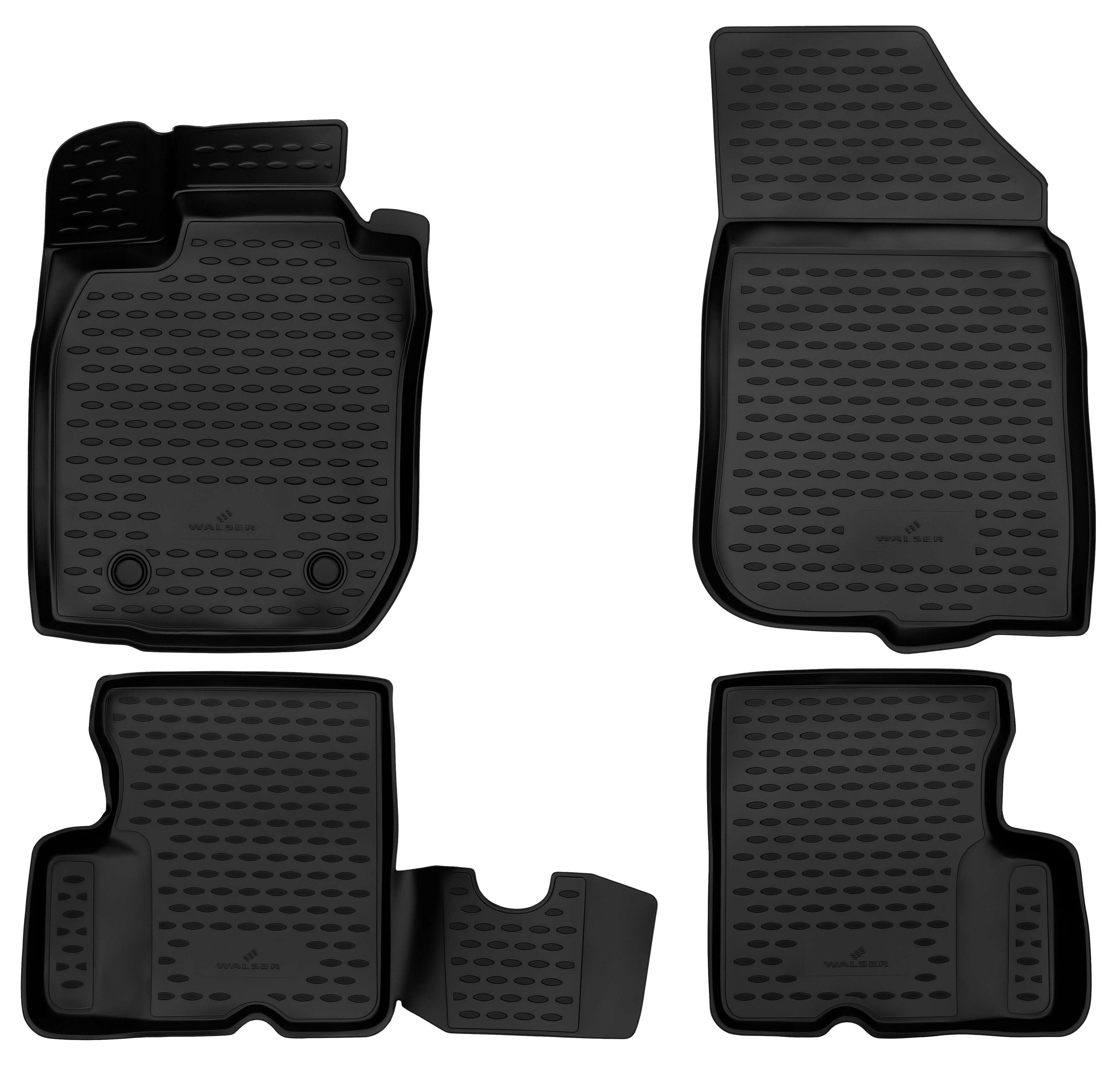 9001778751812_001 Fußmatten, Gummimatten XTR für Dacia Duster Frontantrieb, schwarz