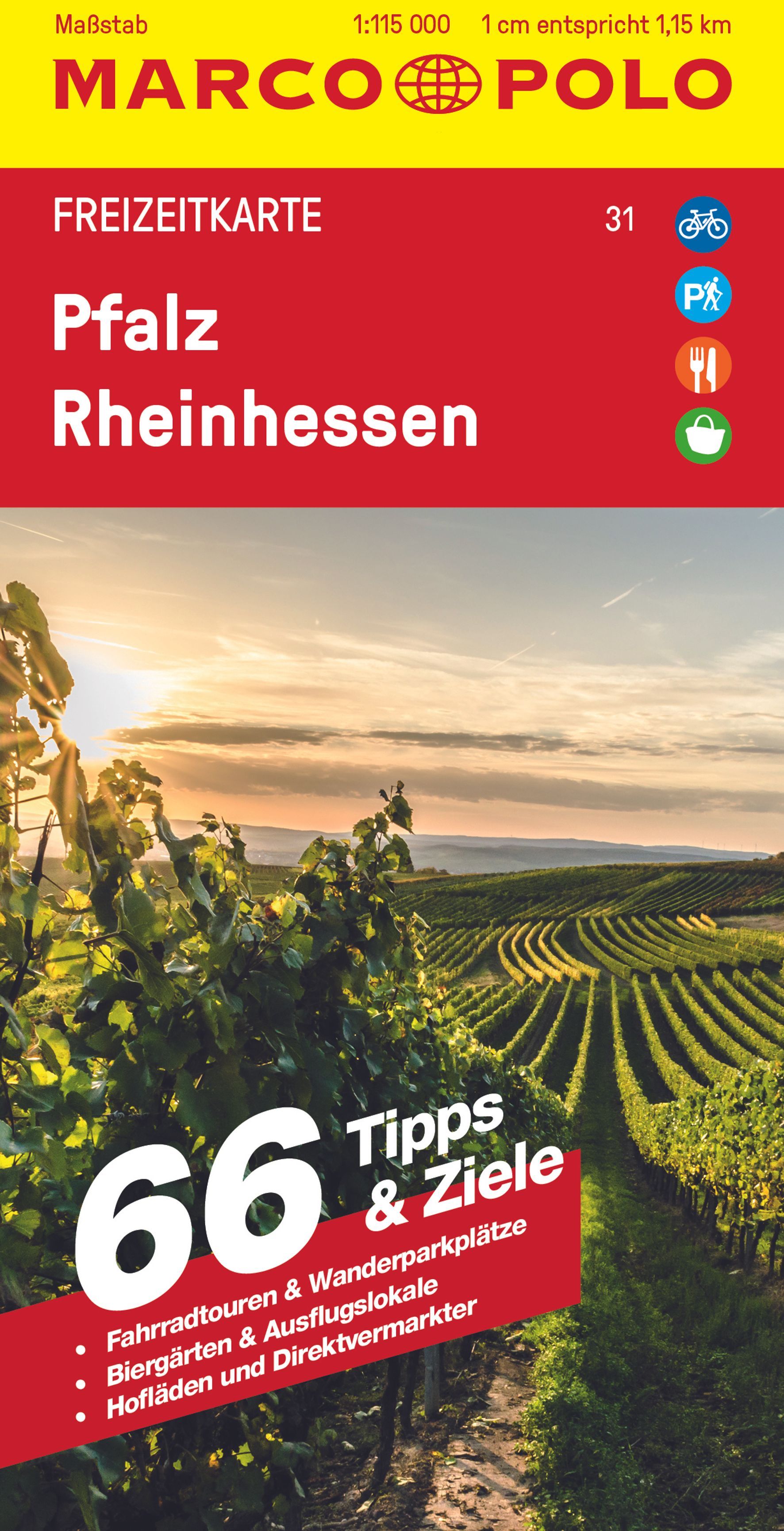 9783829743907 Cover Marco Polo Freizeitkarte Pfalz, Rheinhessen