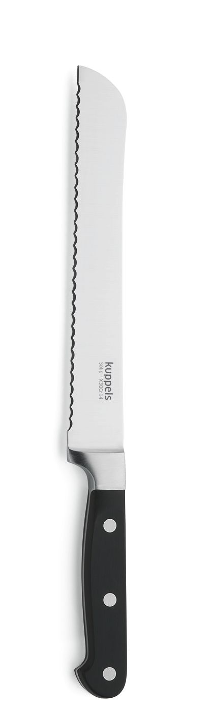 Kuppels Brotmesser Solid Brotmesser mit schwarzen Griff