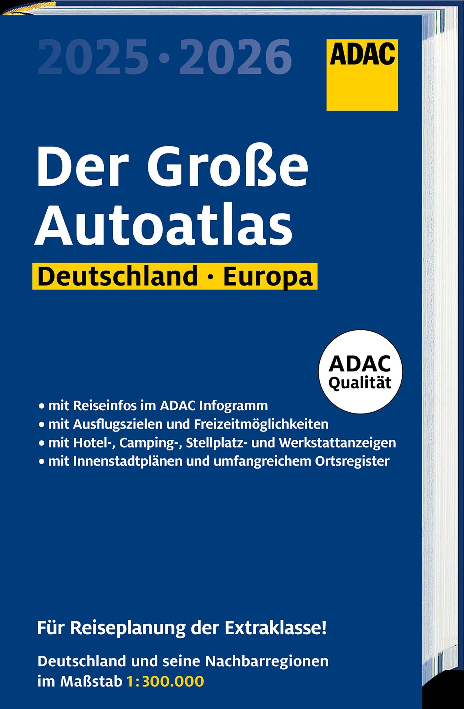 ADAC Der Große Autoatlas 2025/2026 Deutschland/EU Werbung, Plakat, Buch, Veröffentlichung