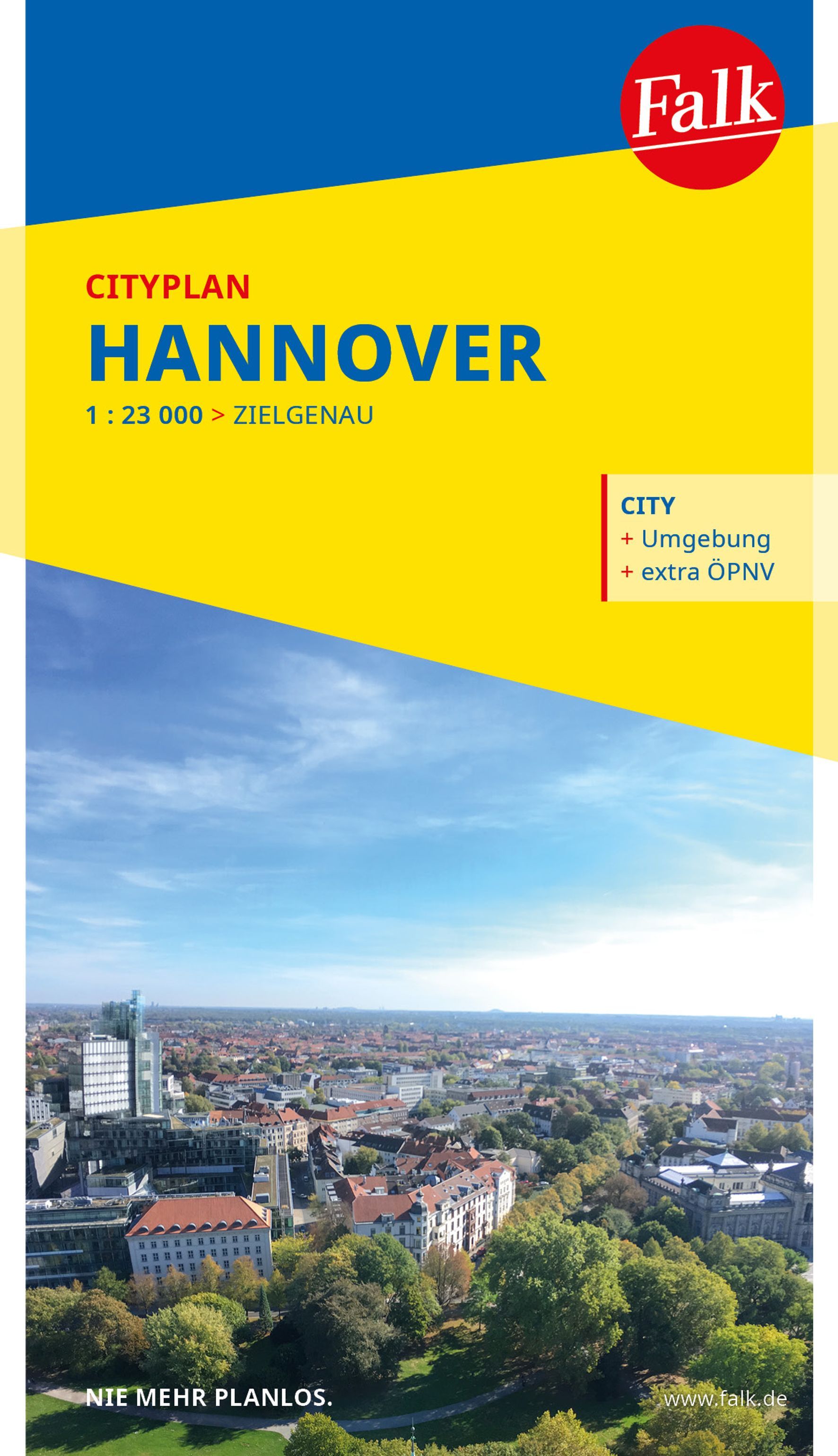 Falk Cityplan Hannover 1:23.000 Werbung, Plakat, Architektur, Gebäude