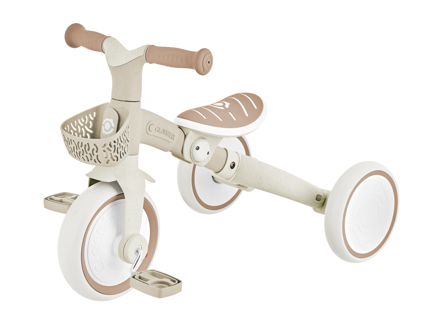 Kinderfahrrad, Laufrad, Trike, Holz, Beige Braun