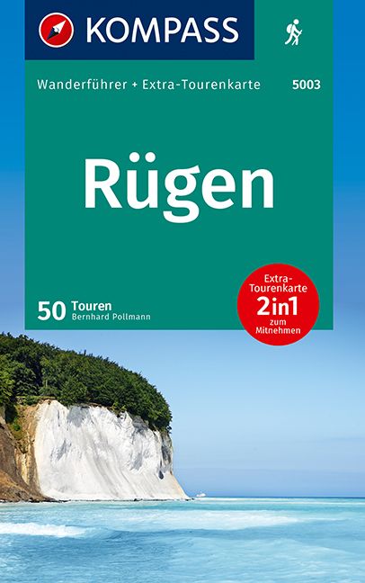 9783991215424 KOMPASS Wanderführer Rügen, Klippe am Meer