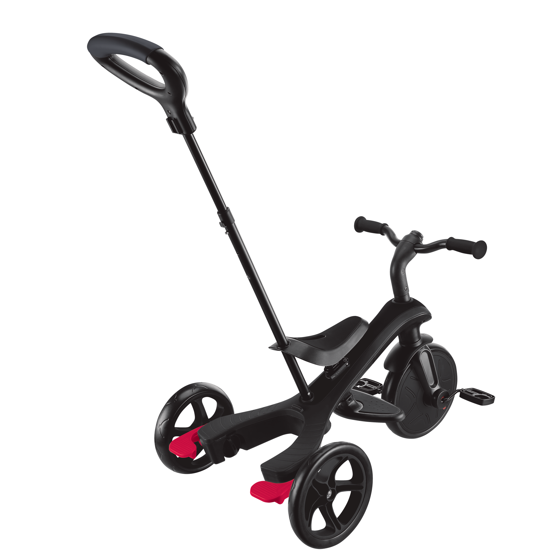 Transport, Fahrzeug, Kinderroller, Dreirad, Schwarz, Rad