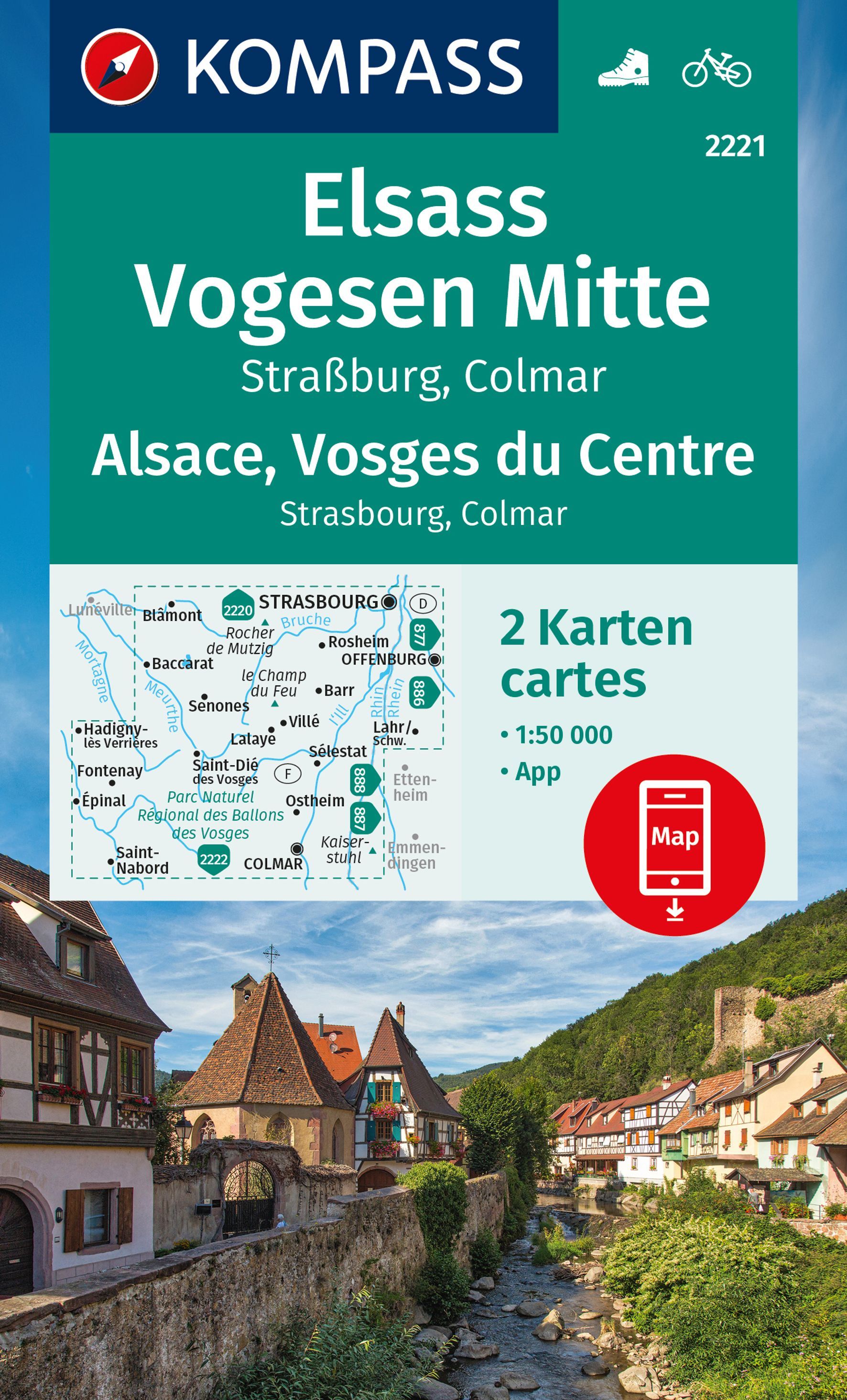 9783991219934 Cover Kompass Elsass, Vogesen Mitte