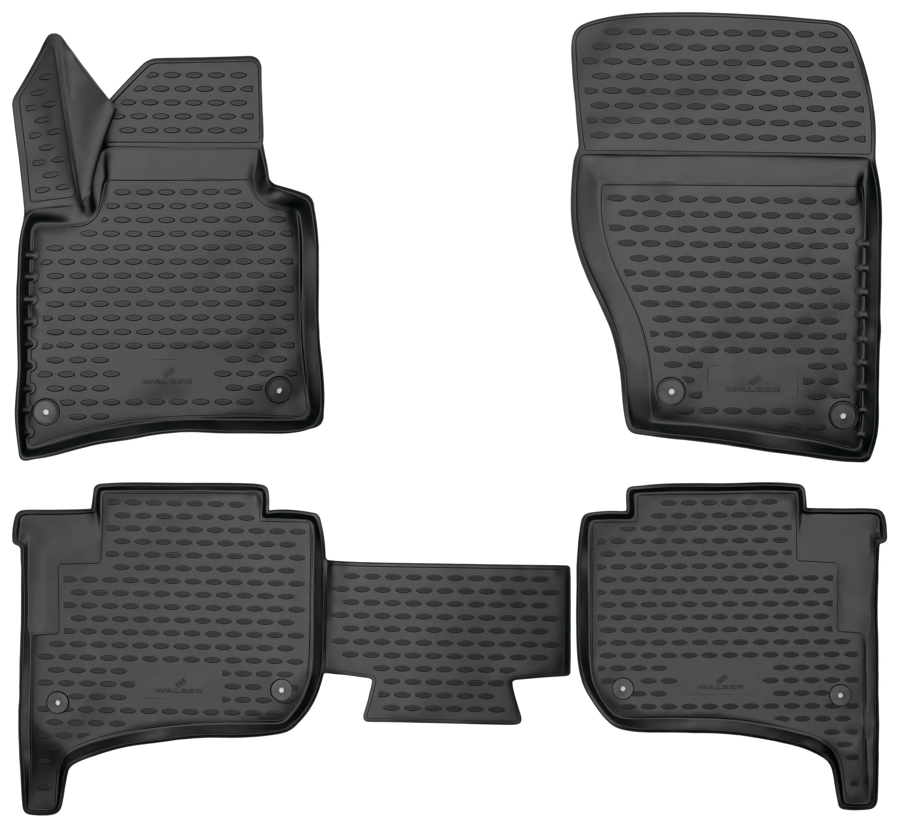 Fußmatten, Gummimatten XTR für VW Touareg I, schwarz
