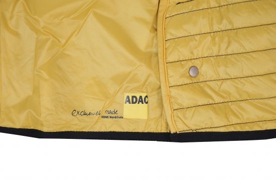 Blaue Damenjacke Gardasee mit ADAC Logo auf Innenseite