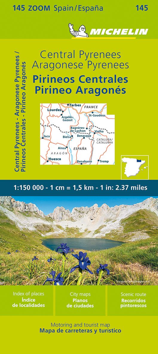 9782067258884 Cover Michelin Zoomkarte Hochpyrenäen