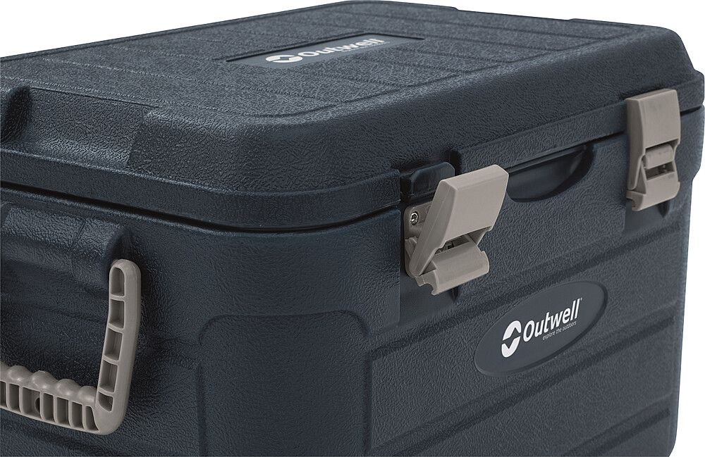 Outwell Passive Kühlbox Fulmar Dunkelgrau. Ansicht Verschluss