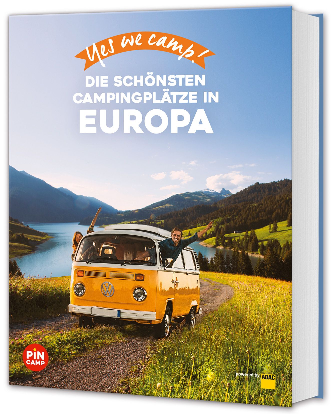 Yes we camp! Europa Wohnwagen, Werbung, Plakat, Mann, Person