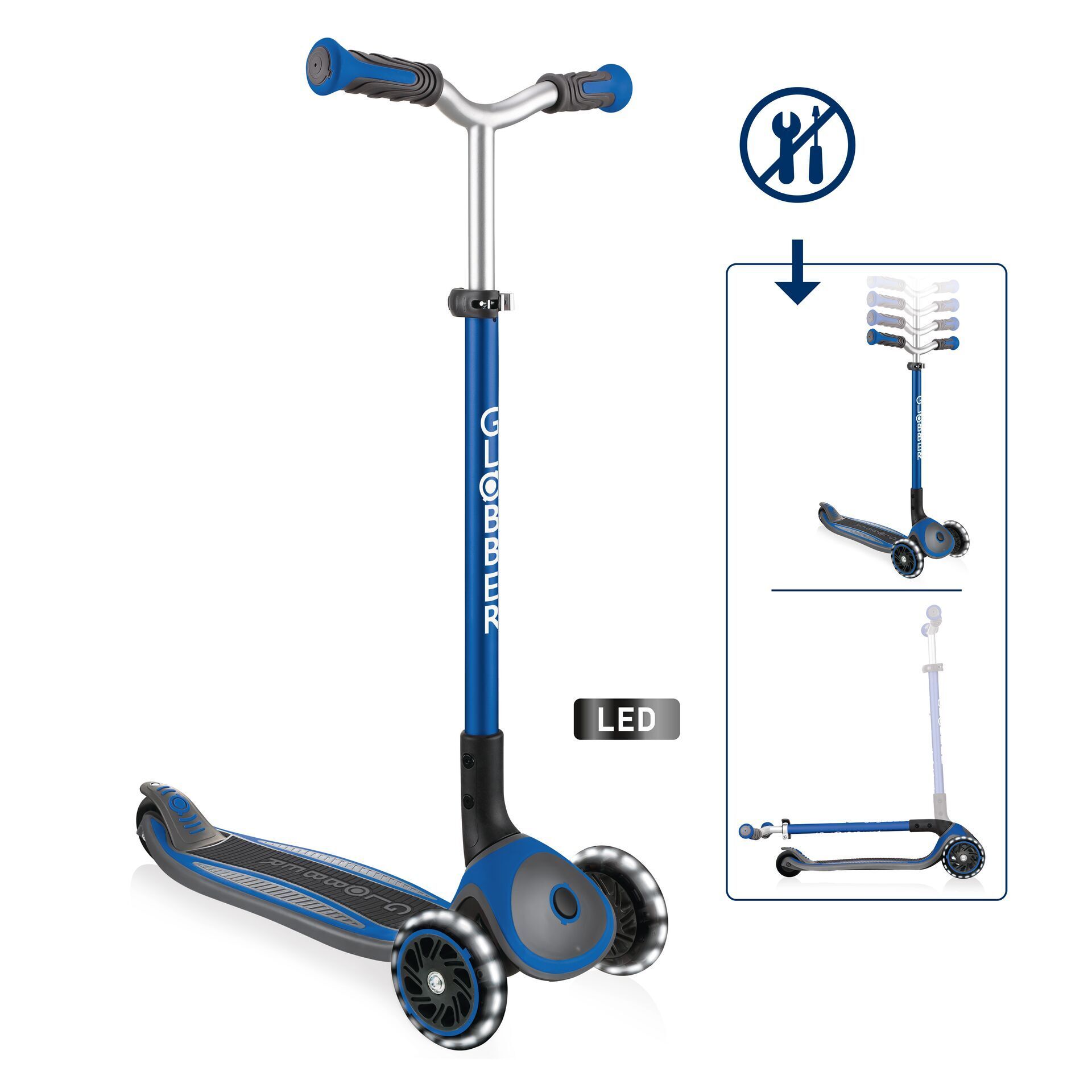 Transport, Fahrzeug, Kinderroller, Roller, Blau, Rad