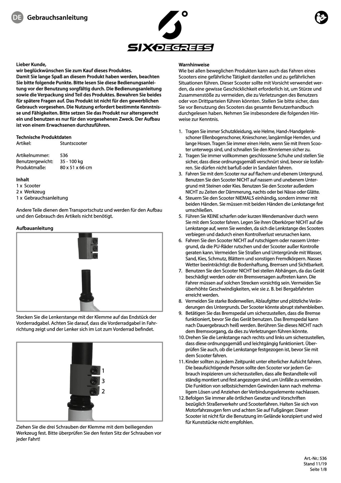 Seite, Text ERklärung