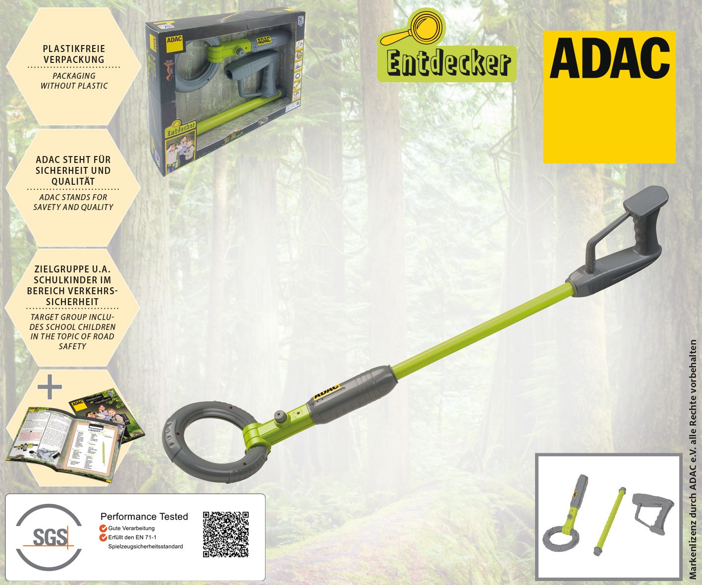 ADAC Metalldetektor Rauchrohr, QR Code