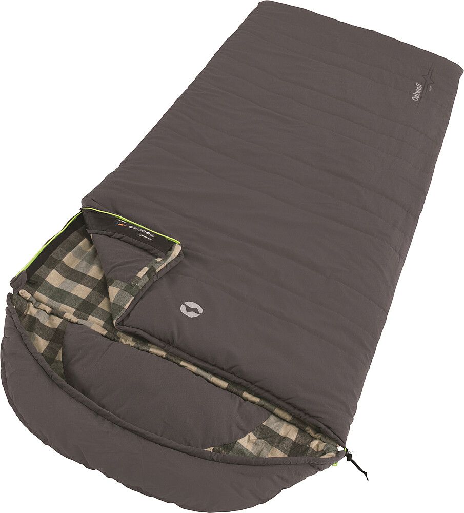 996155511 Outwell Schlafsack Camper, karierte Innenseite, auf weißem Hintergrund