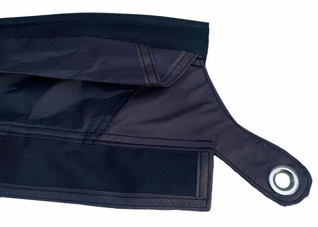 Windbreaker, Jacke, Netz Tasche, Navy, Druckknopf