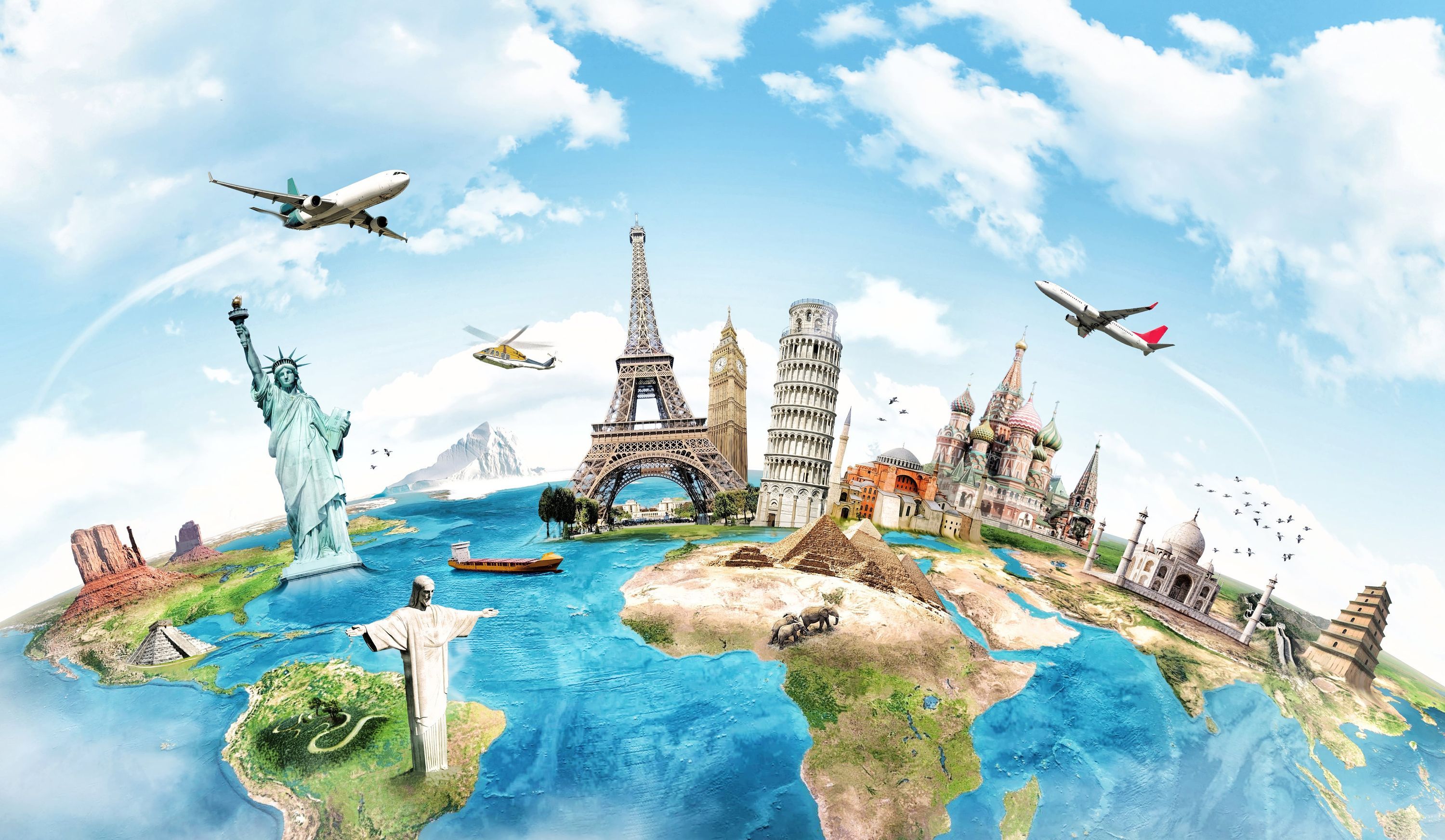 Szenerie, Landschaft, Flugzeug, Person