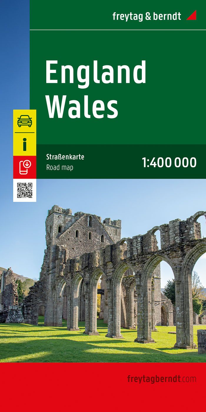 England - Wales, Straßenkarte 1:400.000, f&b Gras, Pflanze, Architektur, Gebäude, Ruinen