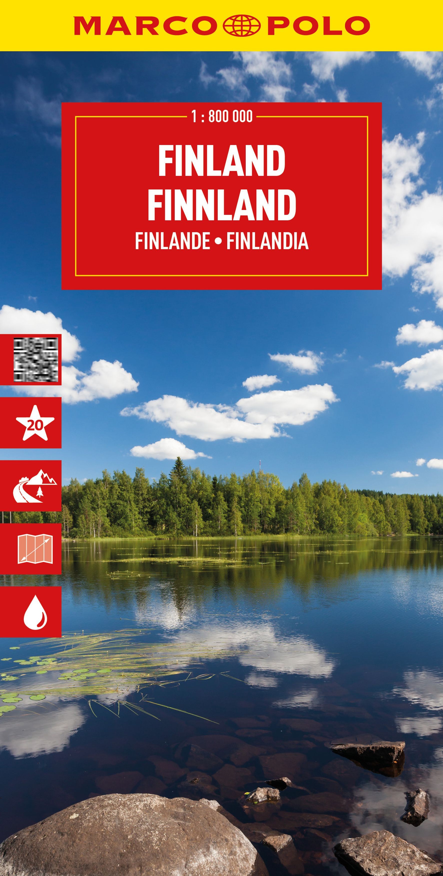 MARCO POLO Reisekarte Finnland 1:800.000 Natur, Draußen, Himmel, Szenerie, Wolke