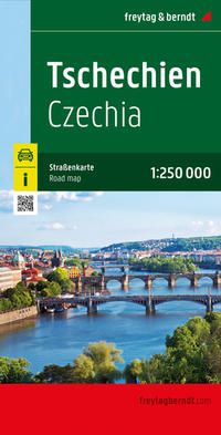 Tschech Tschechien, Straßenkarte 1:250.000, freytag&berndt