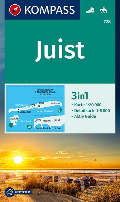 9783990447581kJe4oqoML5VSz Cover Kompass Wanderkarte Juist
