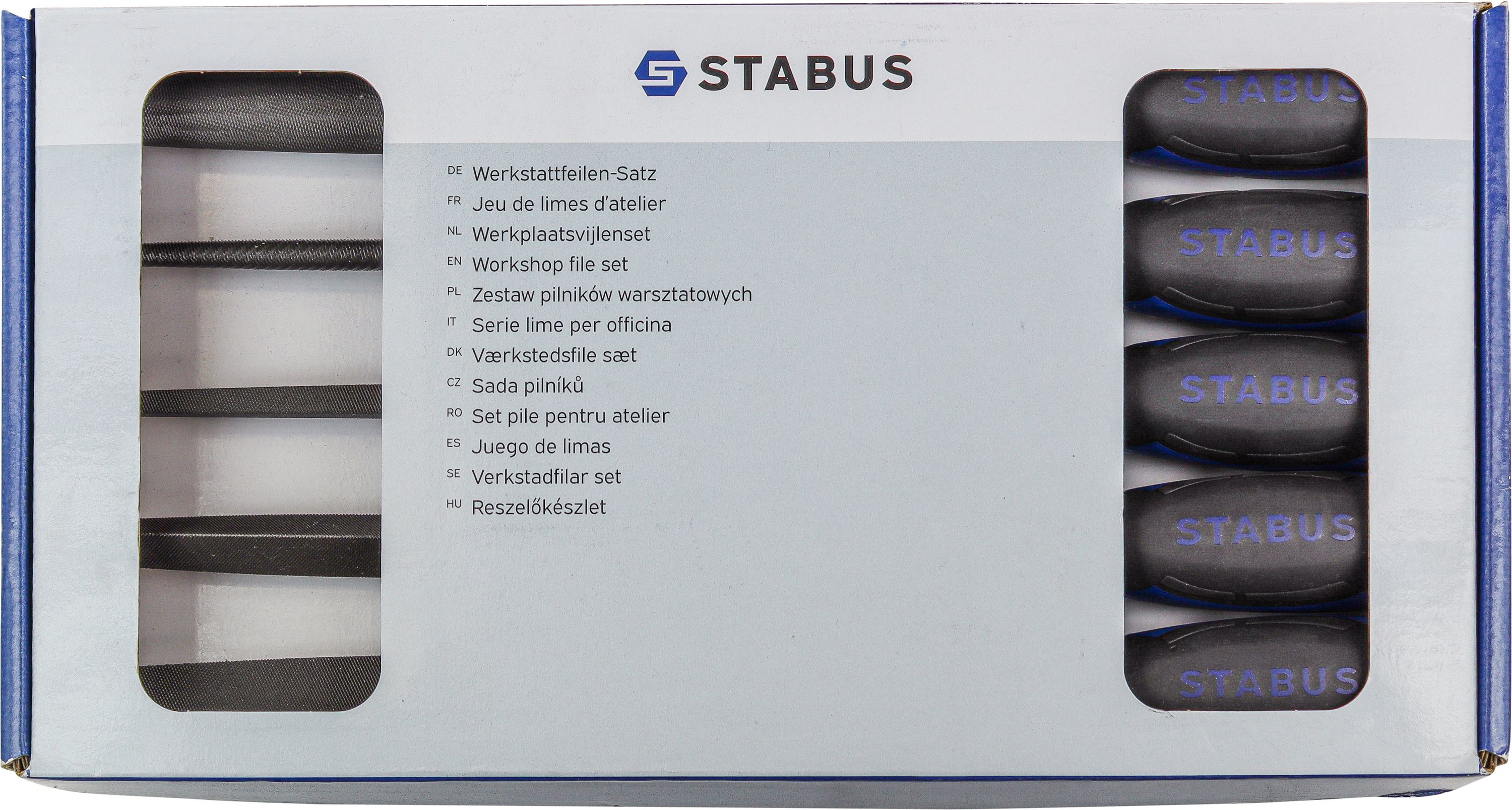 Stabus Werkstattfeilen Satz im Verpackungskarton