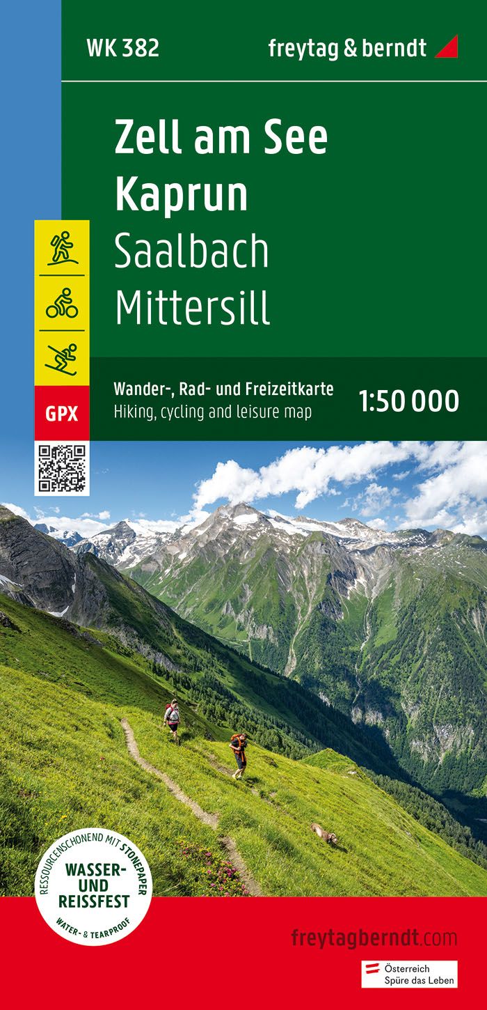 9783707922110 Cover Freytag & Berndt Wand & Freizeitkarte Zell am See, Kaprun