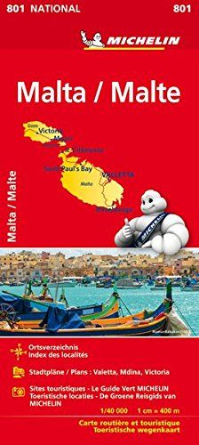9782067229051ZKzD8JuG9LX6P Cover Michelin Straßenkarte Malta, rot