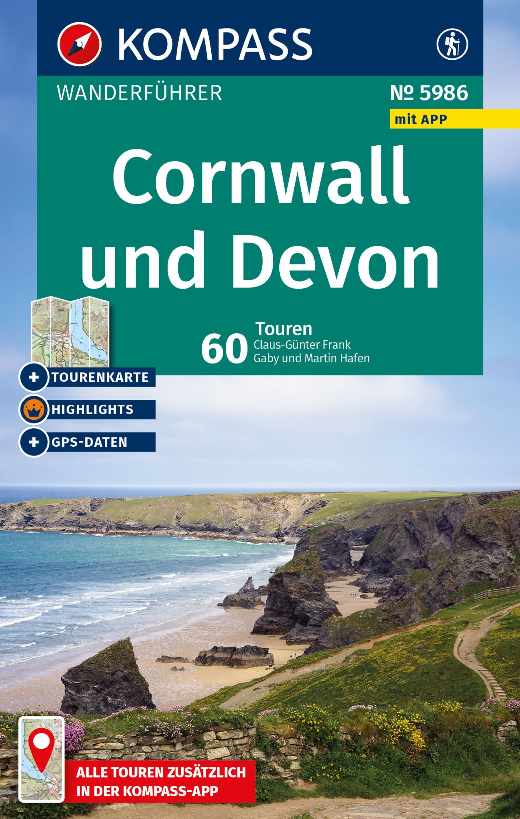 KOMPASS Wanderführer Cornwall und Devon, 60 Touren KOMPASS Wanderführer Cornwall und Devon, 60 Touren
