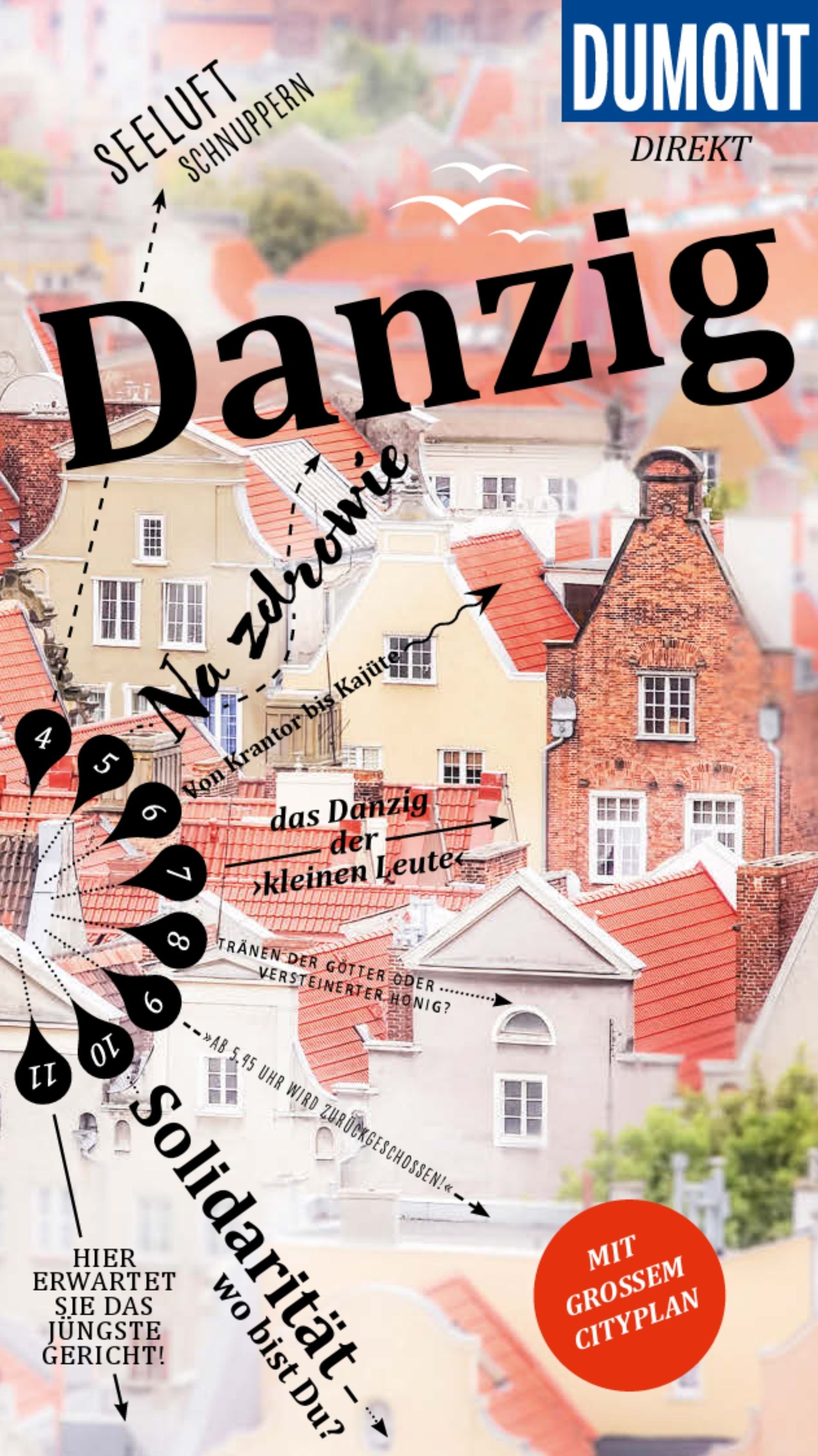 DuMont direkt Reiseführer Danzig Werbung, Plakat, Veröffentlichung, Buch, Nachbarschaft,