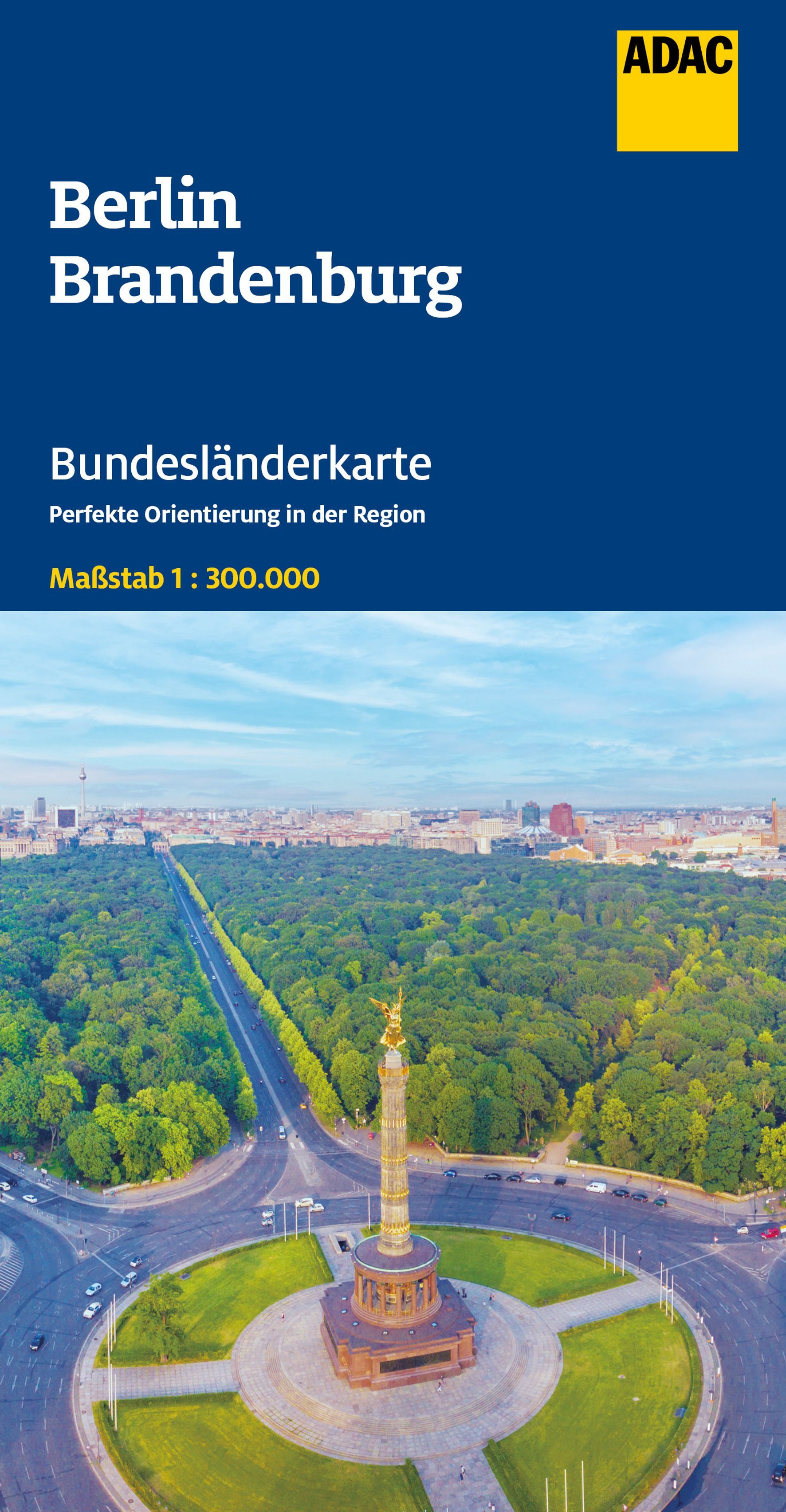 ADAC Bundesländerkarte Berlin, Brandenburg Stadt, In der Innenstadt, Städtisch, Werbung