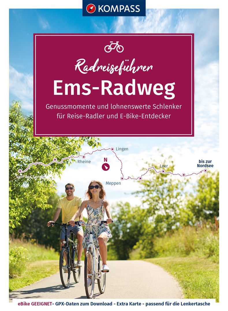 9783991213314 Cover Kompass RadReiseführer Ems-RAdweg