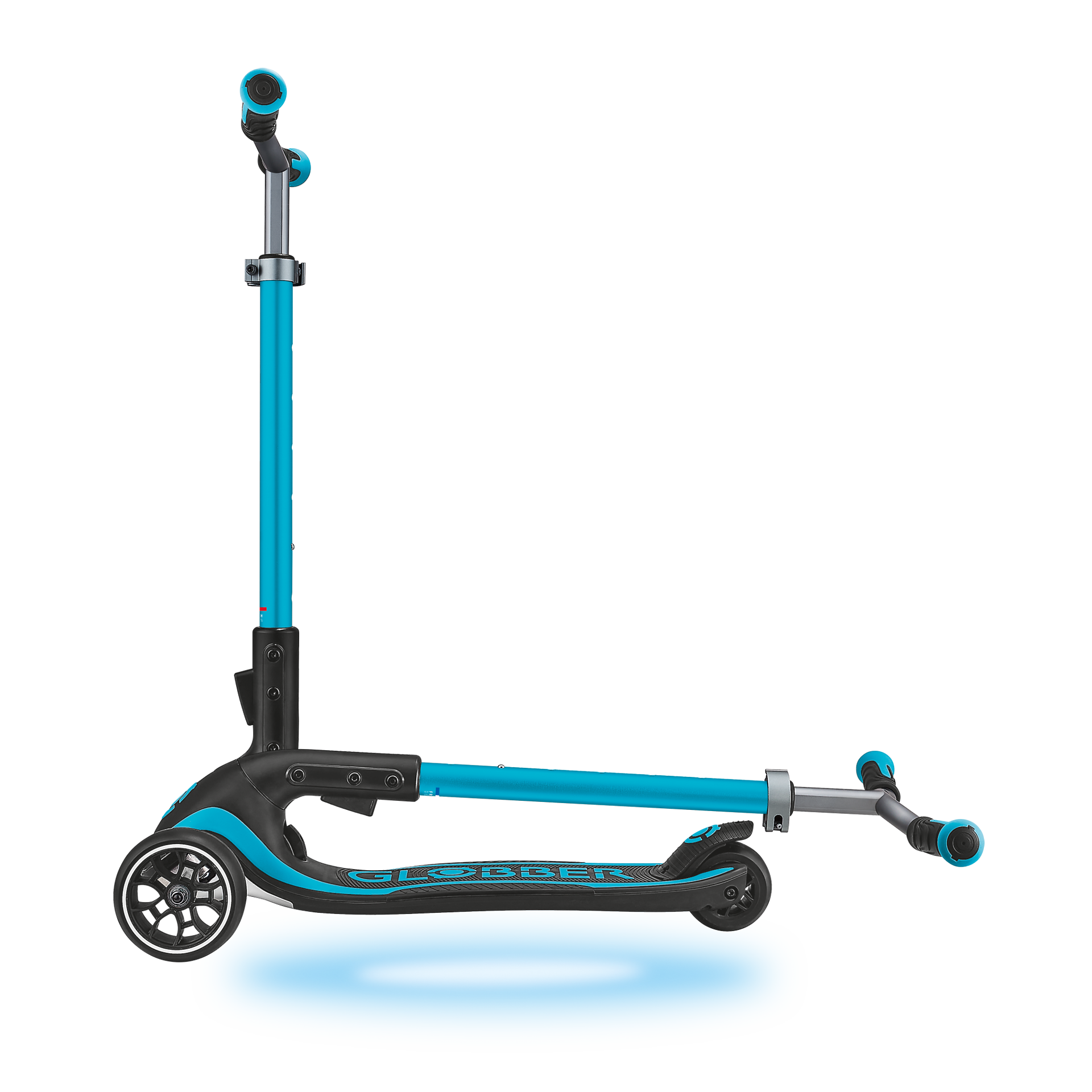 Transport, Fahrzeug, Kinderroller, Tretroller, Türkis, Rad