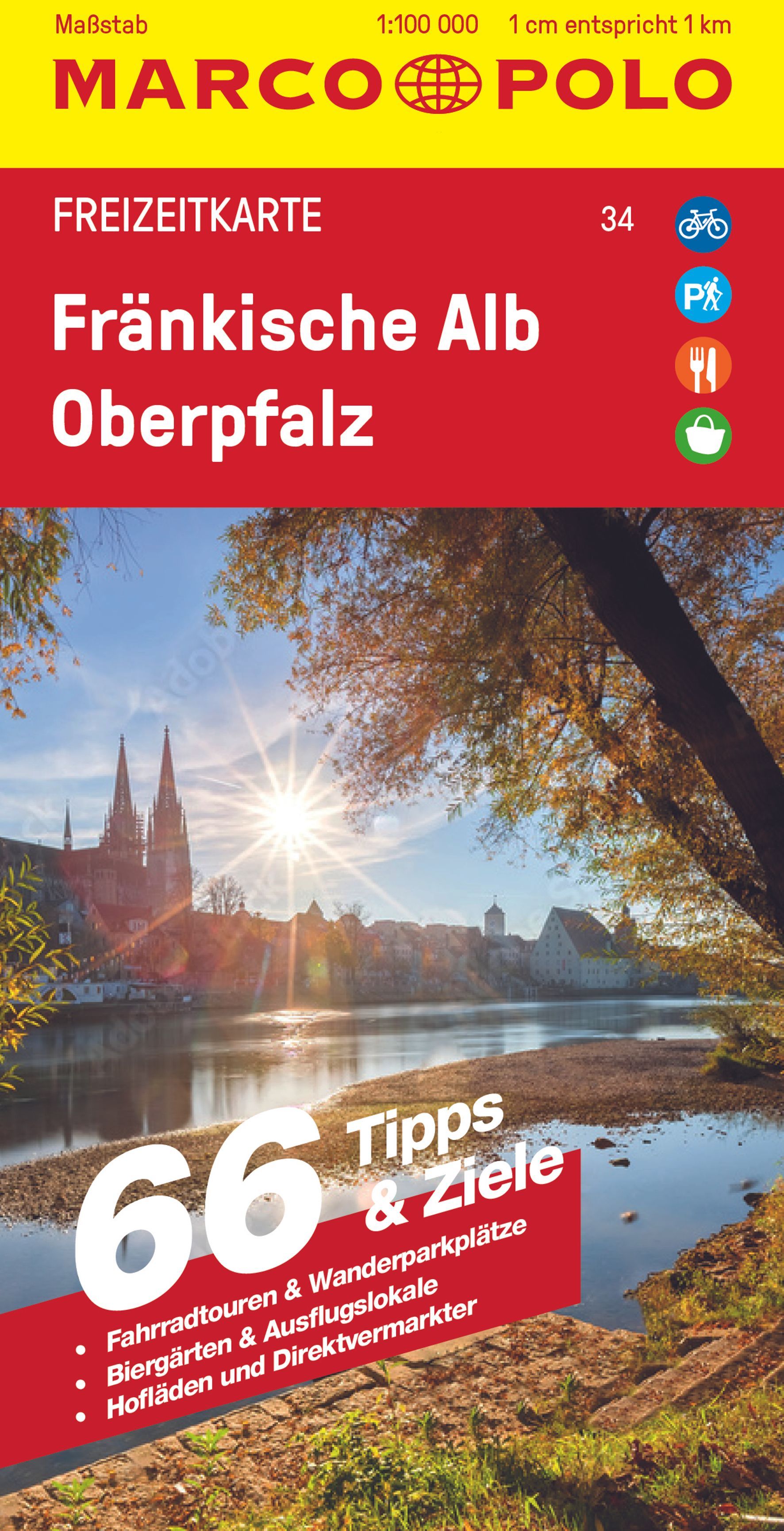 9783829743914 Cover Marco Polo Freizeitkarte Fränkische Alb, Oberpfalz
