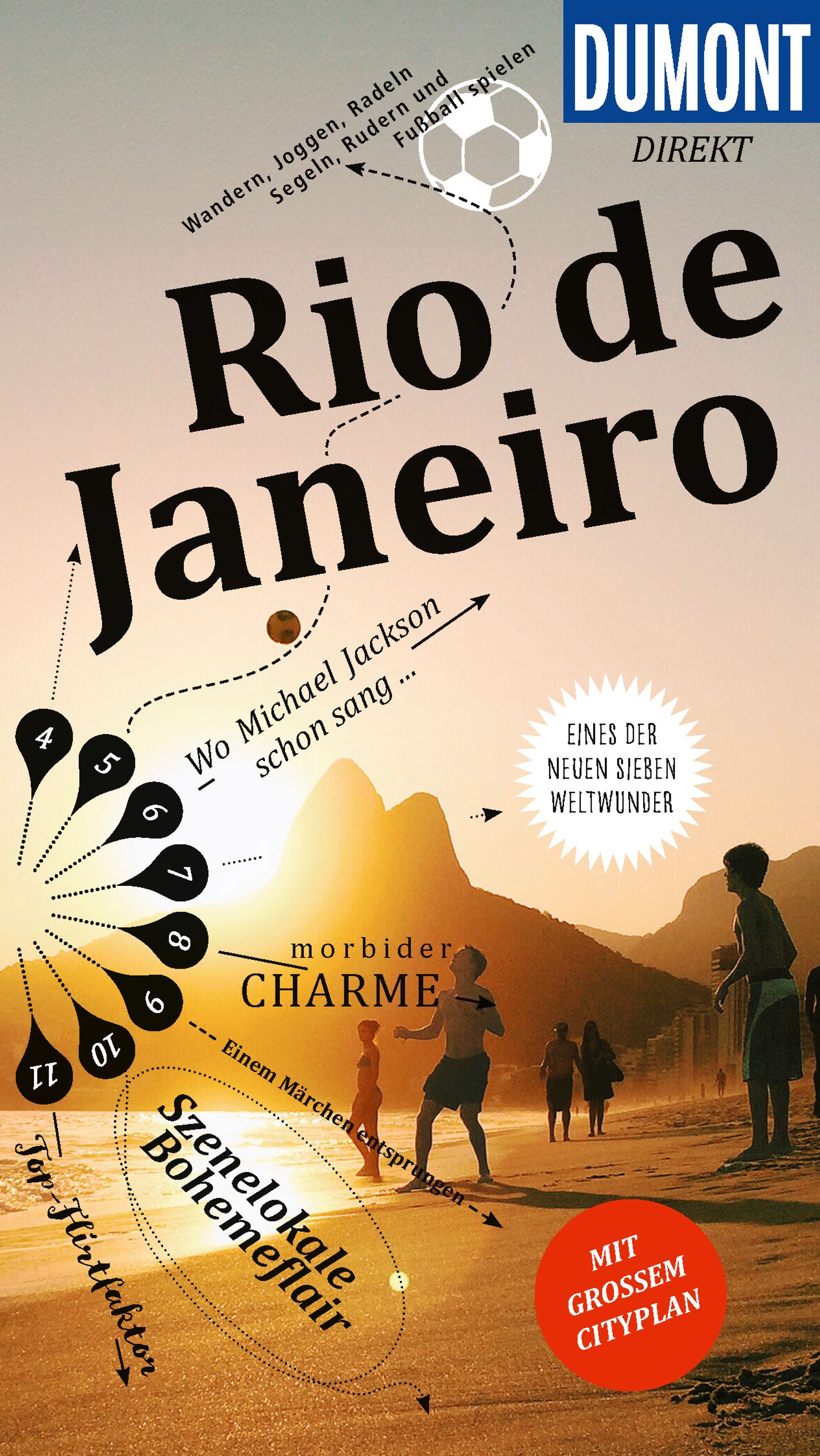 DUMONT direkt Reiseführer Rio de Janeiro Buch, Veröffentlichung, Werbung, Plakat, Person