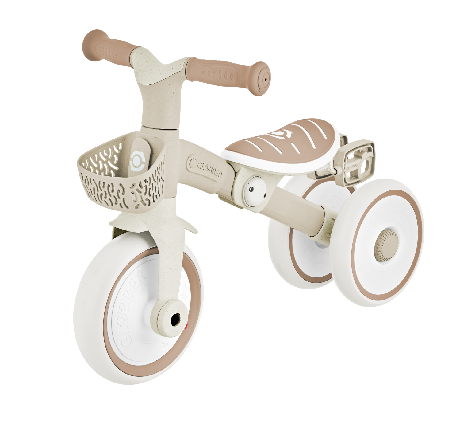 Kinderfiets, Loopfiets, Trike, Sand/beige, Gummi Reifen